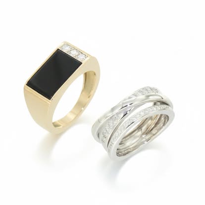 Bague saphire diamants