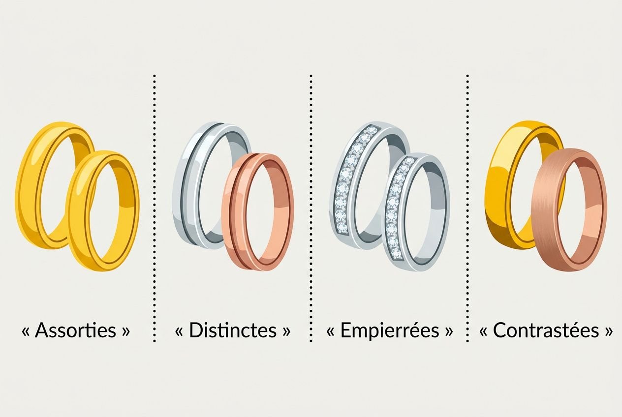 Options d'alliances assorties et distinctes