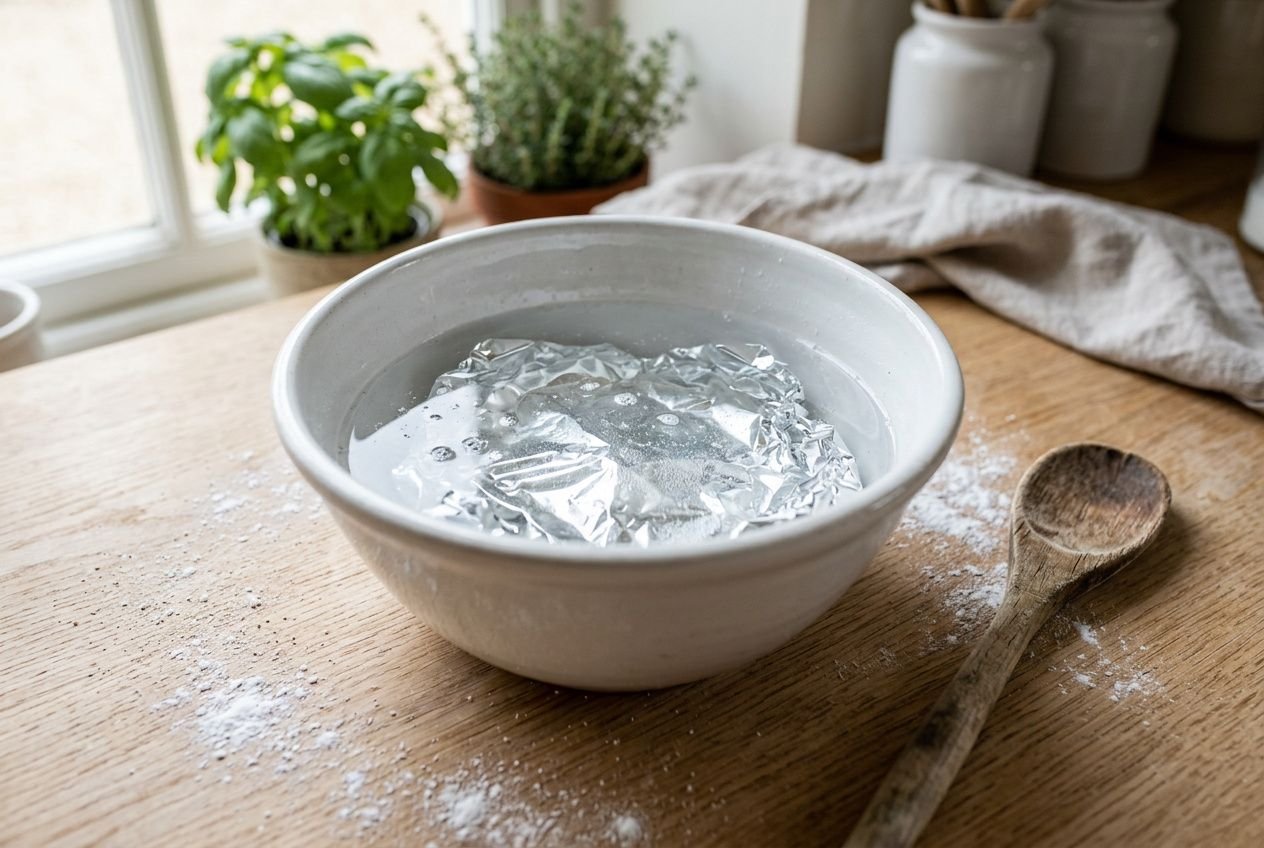Préparation du bain bicarbonate et aluminium