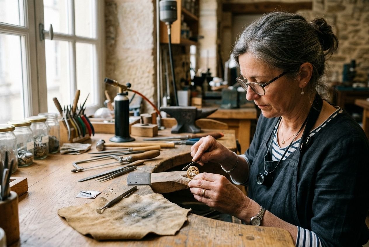 Création bijou sur mesure artisanal dans notre atelier